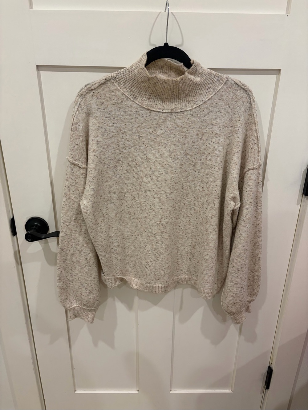 Cream & tan turtleneck sweater brand Fate in a S